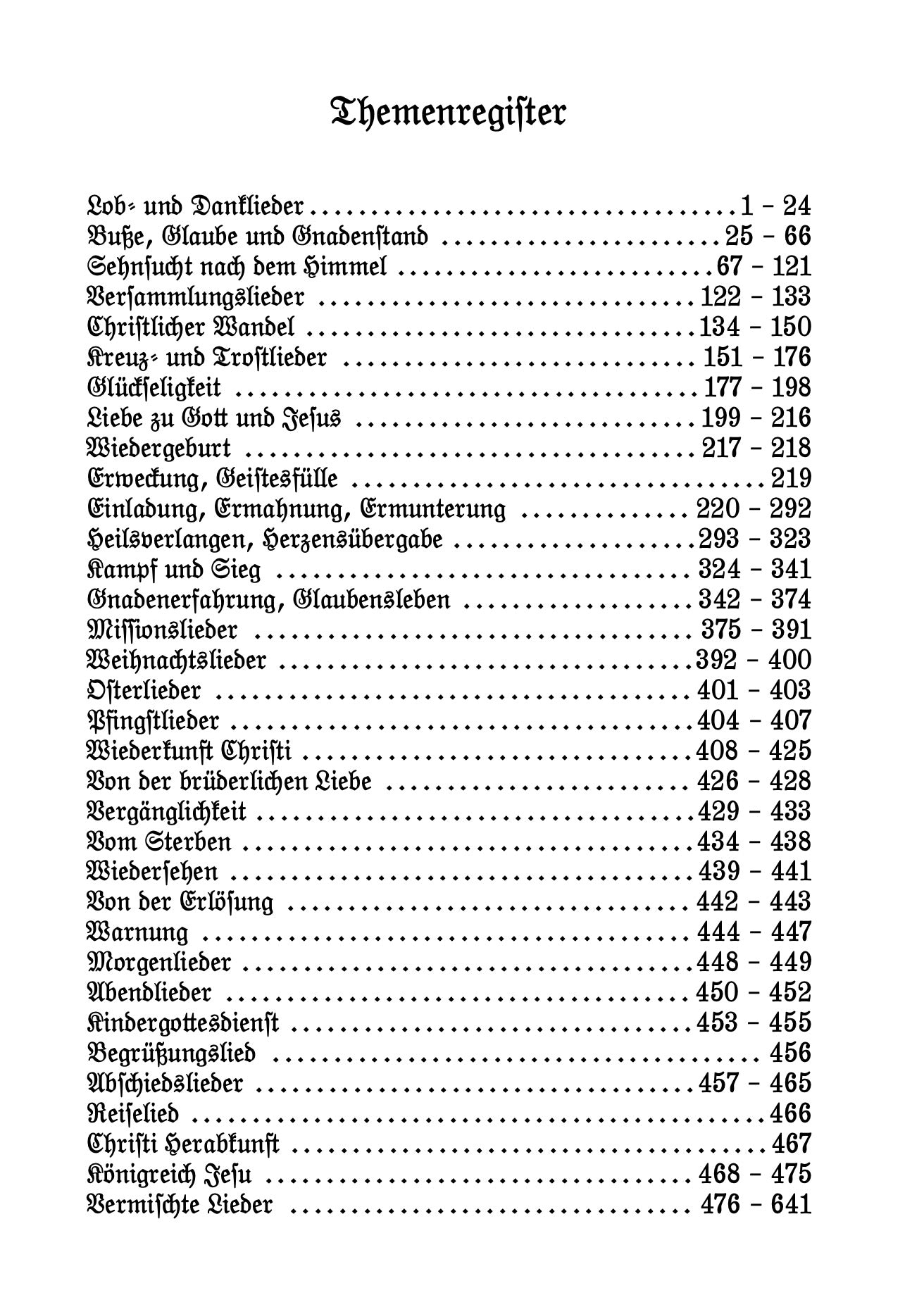 Gemeinschafts-Liederbuch Fraktur