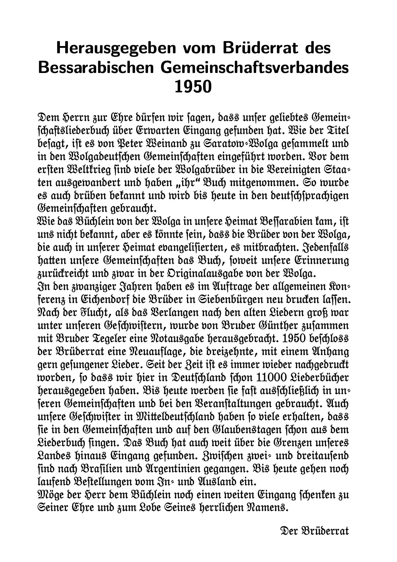 Gemeinschafts-Liederbuch Fraktur