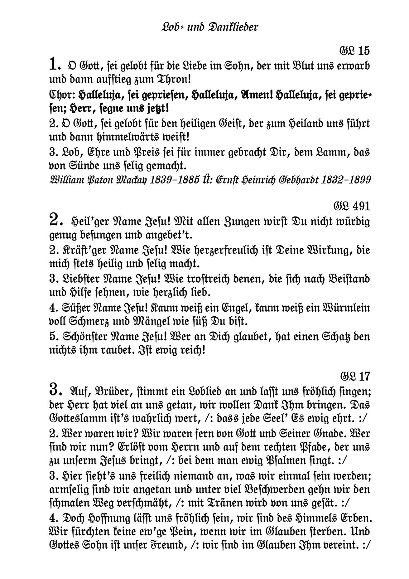 Gemeinschafts-Liederbuch Fraktur