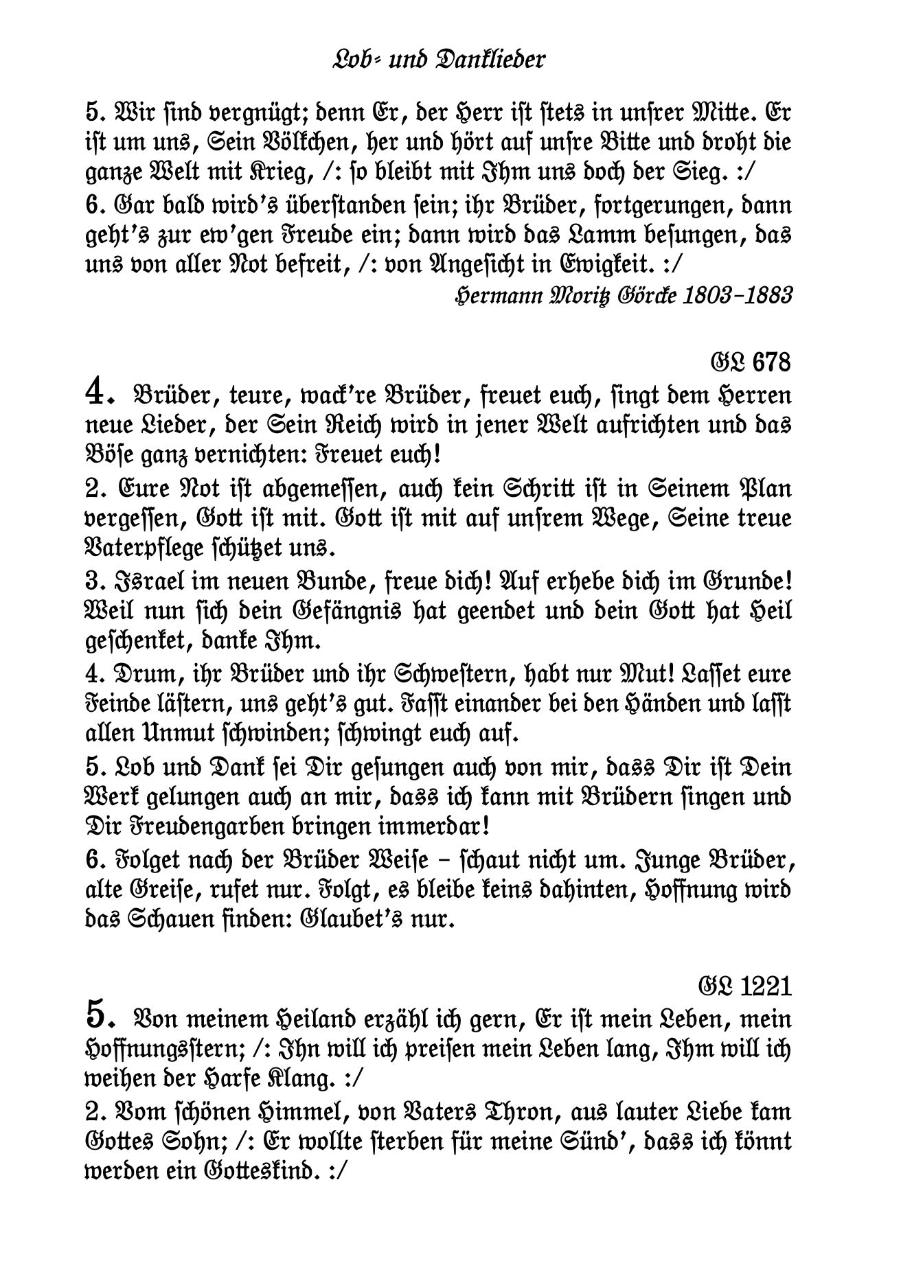 Gemeinschafts-Liederbuch Fraktur
