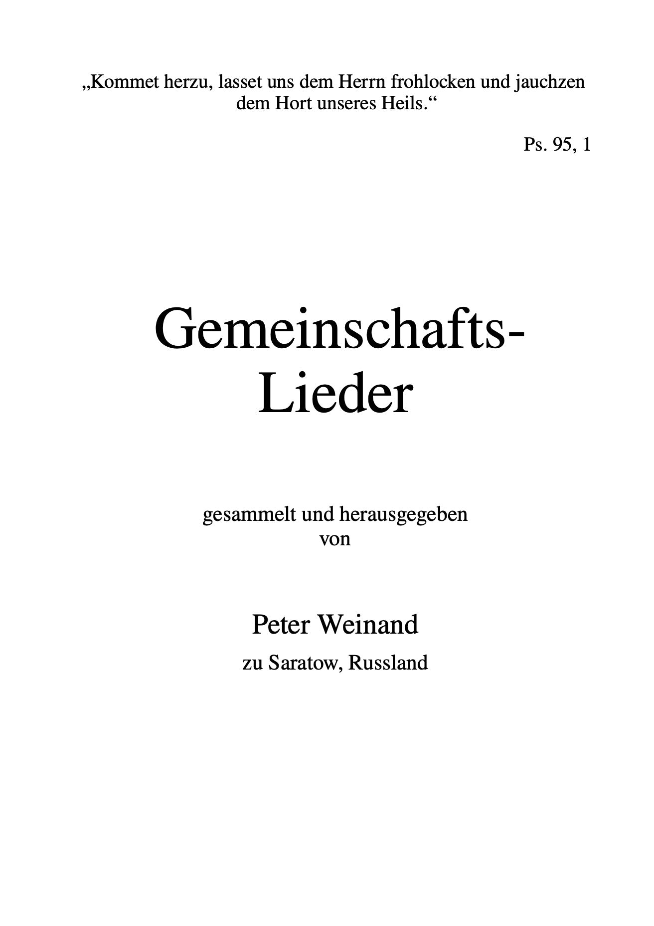 Gemeinschafts-Liederbuch Latein